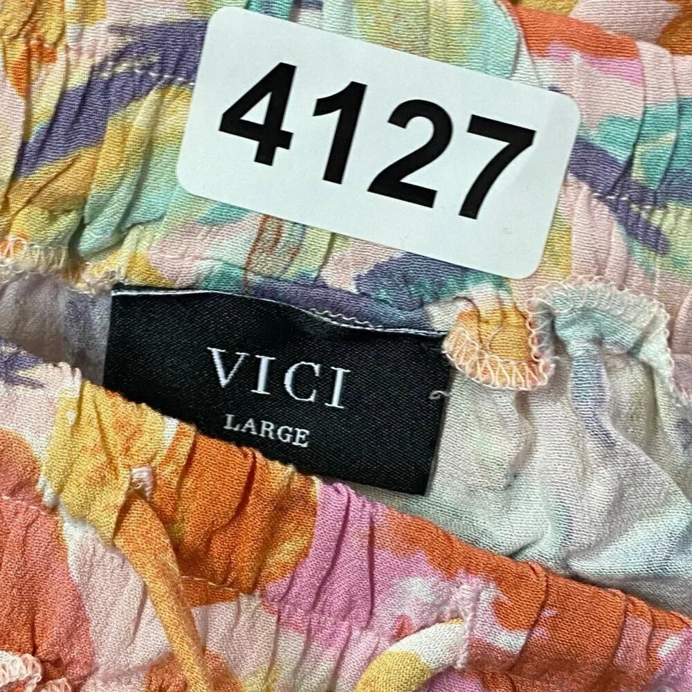 Vici Floral Flutter Watercolor Skirt